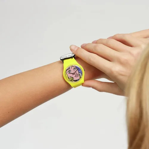 Miniatura 6 de Swatch Gent Biosourced Reverie de Roy Lichtenstein, el reloj cuarzo, Amarillo, Moderno