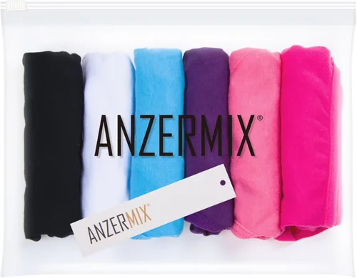 Miniatura 5 de ANZERMSIX - Parte de abajo de bikini, tipo tanga, algodón transpirable, paquete de 6