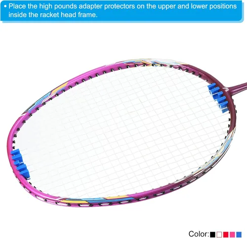 Miniatura 5 de PATIKIL Esparcidor de carga de raqueta de bádminton, raqueta incrustada de alta libra de adaptador de carga, protector de máquina herramienta
