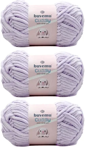 Miniatura 47 de Hilo de felpilla de terciopelo, súper suave y esponjoso, para tejer, hacer manualidades, color amigurumi, duradero para el desprendimiento, 3.53