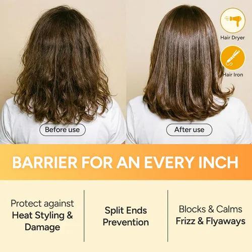 Miniatura 3 de Paquete doble coreano para cabello liso y brillante, tratamiento acondicionador profundo con proteína de arroz, extracto de seda y miel, fórmula