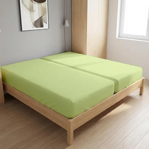 Miniatura 33 de Sábana bajera flexible de tamaño King para cama de número de sueño, 1 pieza, sábana bajera de media división tamaño King – Desglose de 34 pulgadas