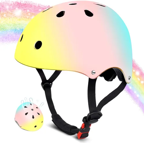 Casco de bicicleta para niños de 2-3-5-8-14 años para niñas, niños, niños pequeños, niños y jóvenes, casco de bicicleta para niños pequeños con #4