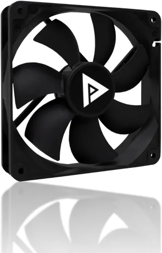Miniatura 8 de Apevia Paquete de 3 ventiladores de carcasa de PC silenciosos de 4.724 in – AF312S-BK, alto flujo de aire 57.67 CFM, bajo ruido 24.7 dBA, Molex de 4