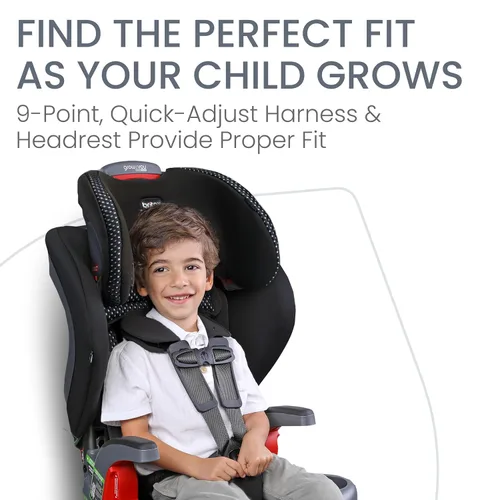 Miniatura 7 de Britax Grow with You ClickTight Asiento de Auto Arnés-2-Elevador, Cool Flow Gray Cool Flow Gris
