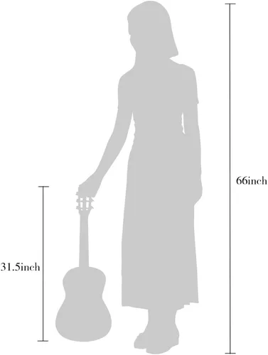 Miniatura 7 de ADM - Guitarra acústica para principiantes, 30 pulgadas, cuerdas de nailon, guitarra de madera para niños y estudiantes, lecciones en línea