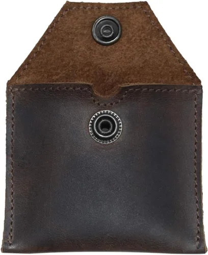 Miniatura 2 de Hide Drink Funda de cuero rústico para tampón bolsa para preservativos secreto hecho a mano Bourbon Marrón Classic