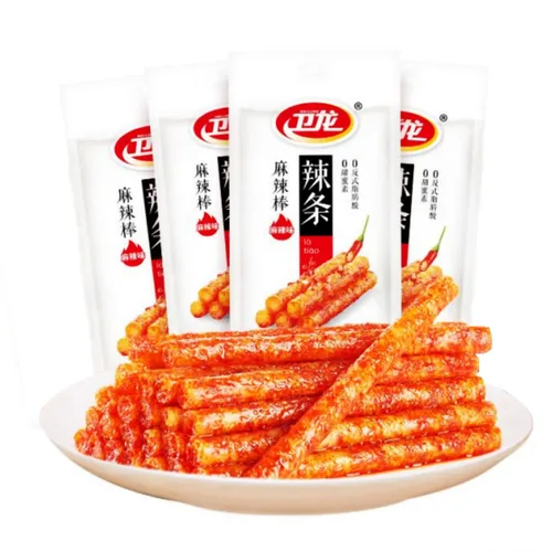 Miniatura 15 de Tiras Picantes - Latiao de Gluten Picante, Aperitivo Especial Chino Informal, Hecho de Trigo/Chile/Especias, Bajo en Azúcar y Calorías, Mejor