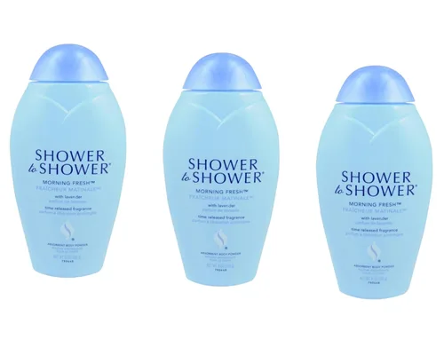 Shower to Shower Morning Fresh - Polvo corporal con lavanda para hombres y mujeres, sin talco, absorbe el sudor, evita rozaduras y olores,