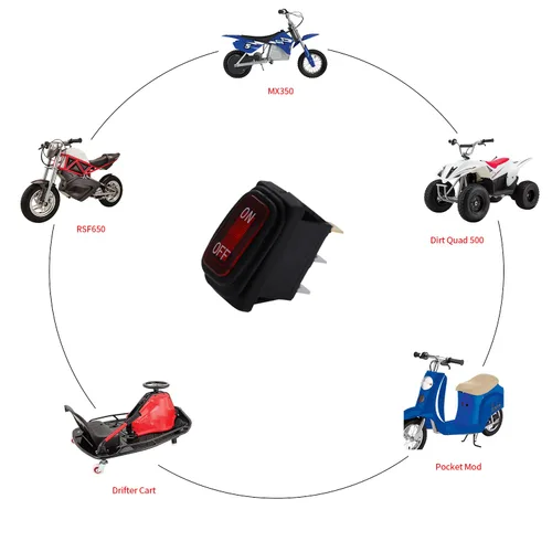 Miniatura 4 de KAMIER Interruptor de reinicio de encendido y apagado de repuesto para Razor MX350 MX400 SX350 Dirt Bike RSF650 E300 E200 E100 Pocket Mod Scooter