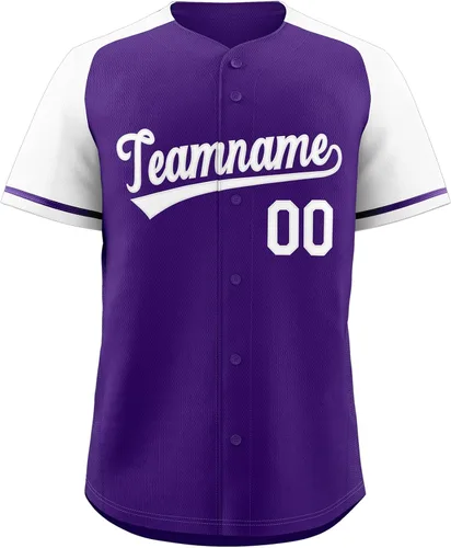 Miniatura 54 de Camisetas de béisbol personalizadas con botones de manga corta, número de nombre cosido personalizado / impreso para adultos y jóvenes