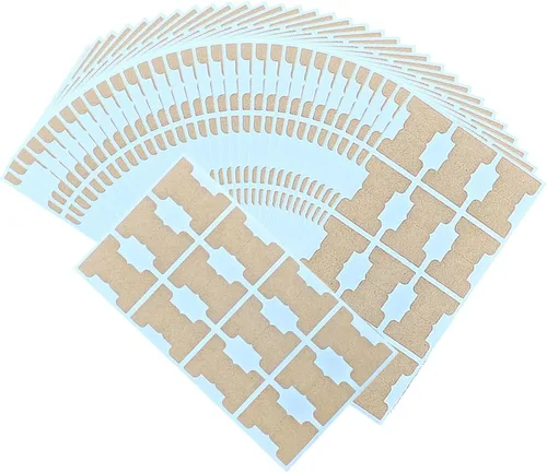 420 pestañas de índice para escribir marrones, 35 hojas de banderas de cinta de papel grueso sin manchas, marcadores de página autoadhesivos