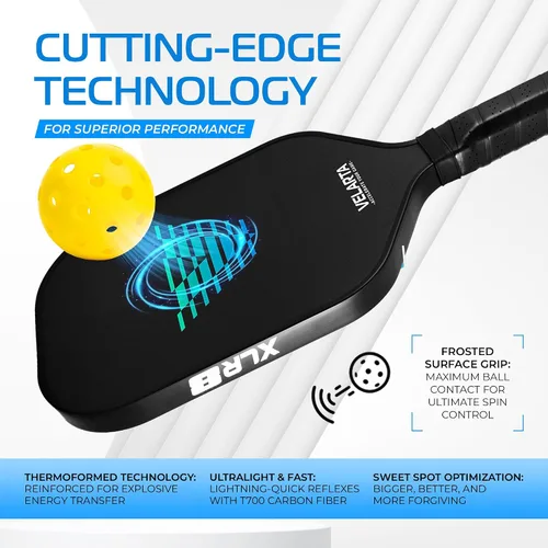 Miniatura 4 de Velarta Professional Pickleball Paddles – Best Pickleball Paddle - Pickleball Paddles Carbon Fiber T700 - USAPA Approved - 16mm Paddle Racket for