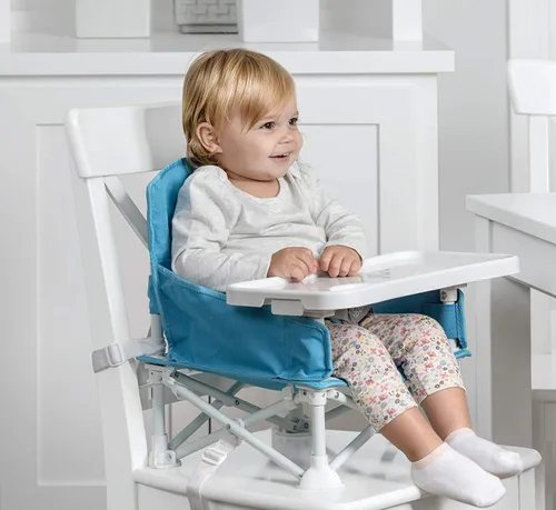 Miniatura 5 de Regalo My Chair - Silla alta 2 en 1 para bebé y asiento elevador de viaje portátil, silla alta para bebés y niños pequeños, asiento elevador