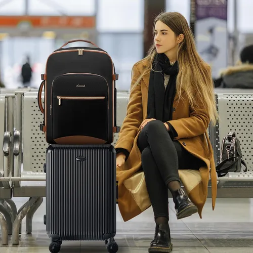 Miniatura 6 de LOVEVOOK Mochila de viaje para llevar a bordo, Mochilas de viaje
