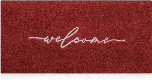 Miniatura 22 de AAZZKANG Alfombra Amarilla para Puerta Exterior Alfombra de Bienvenida para Puerta Interior, Alfombra Antideslizante de Goma para Puerta, Alfombras