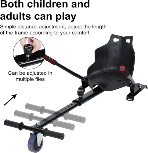 Miniatura 5 de Hoverboards - Accesorio de asiento apto para aeropatinetas de 6.5 a 10 pulgadas, accesorio de Go Kart para niños y adultos, accesorio para scooter
