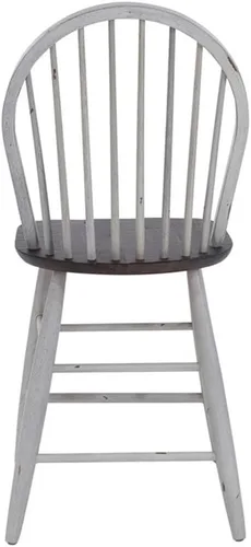 Miniatura 4 de Liberty Furniture INDUSTRIES Farmhouse Windsor - Juego de 2 sillas de mostrador, 17 pulgadas de ancho x 22 pulgadas de profundidad x 42 pulgadas
