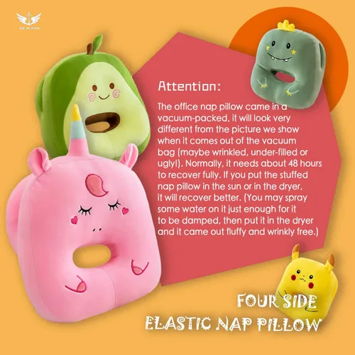 Miniatura 7 de Almohada de peluche de aguacate para niños y niñas, juguetes kawaii, regalo para novia, almohada de cuello de oficina para aliviar el dolor cervical