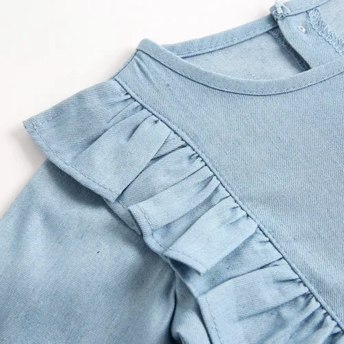 Miniatura 4 de Simplee kids Mameluco de manga larga para bebé niña, mameluco de una pieza, ropa para primavera y otoño