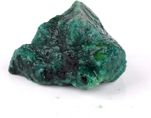 GEMHUB Esmeralda verde áspera natural de grado A, 50.50 quilates, cristal curativo en bruto para cabina, Gema, Zambian - esmeralda verde