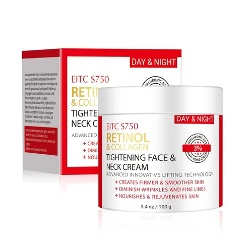 Miniatura 6 de Crema de retinol para cara, crema de cuello antienvejecimiento para tensar y reafirmar con colágeno y ácido hialurónico, crema hidratante facial