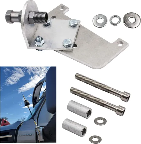 LOSTAR Compatible con 2017 en adelante Cascadia P4 PCA5502, PC-A55-02 Montaje de antena de espejo Freightliner