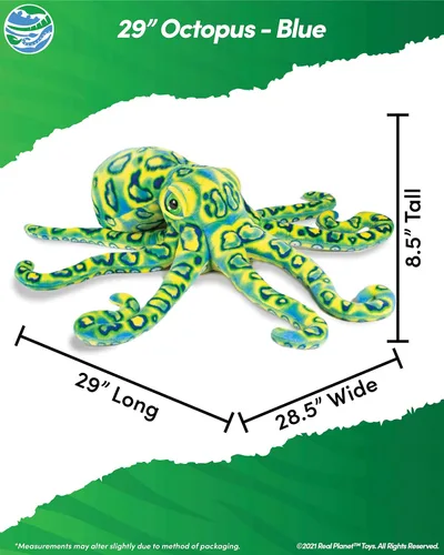 Miniatura 2 de Real Planet Peluche de Sea Life, regalo realista para niños de todas las edades, peluche de criaturas marinas del océano, regalos de cumpleaños