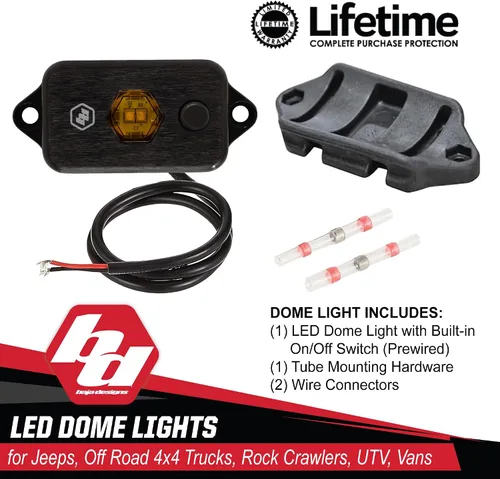 Miniatura 5 de Baja Designs Luz de domo LED con interruptor (ámbar)