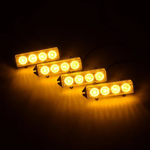 Miniatura 6 de CORP - Barra de luz estroboscópica de emergencia de 46 pulgadas con 108 LED y 4 luces estroboscópicas intermitentes de 4 LED, caja de control
