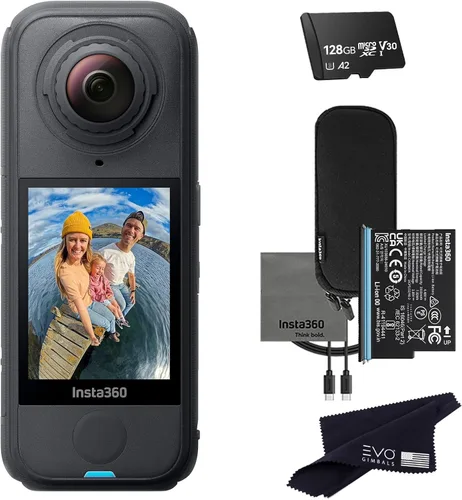 Miniatura 14 de Insta360 Paquete estándar X4 Air Cámara de acción impermeable 8K 360 más ligera para aventuras épicas, lentes reemplazables, para acción, viajes