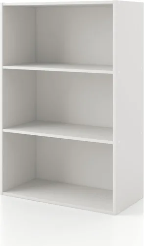 Miniatura 55 de Homes: Inside + Out Apexa - Estantería organizadora de almacenamiento de 2 cubos, estantería apilable de madera para cubos para organización