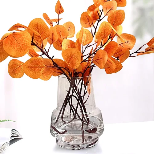 Miniatura 6 de Aoderun Jarrón de vidrio para flores, hecho a mano, moderno, grande, para centros de mesa, sala de estar, oficina, comedor y mesa de café, cocina