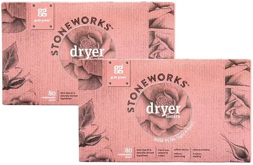 Miniatura 14 de Hojas de secadora Grab Green Stoneworks libres de crueldad Suaviza las telas, refresca la ropa y reduce la adherencia estática y las arrugas A