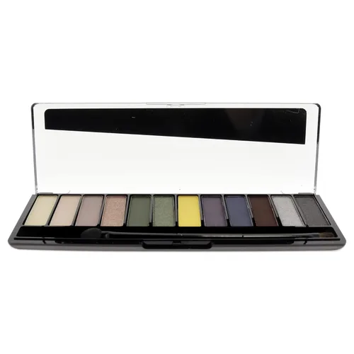 Miniatura 2 de Rimmel London Magnif'Eyes Paleta de sombras de ojos, 12 tonos, fórmula mezclable, versátil, 010, tormenta eléctrica, 0.5 onzas