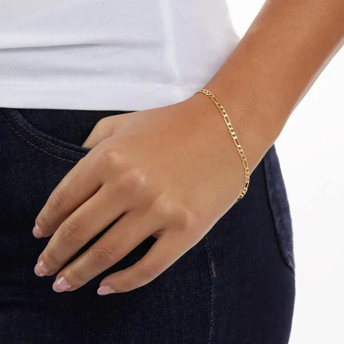 Miniatura 2 de Tienda Essentials 14K Gold Plated Figaro Chain Bracelet