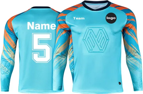 LAIFU Camisetas de portero de fútbol personalizadas para jóvenes y adultos, con nombre y logotipo de número de equipo
