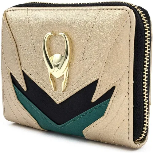 Miniatura 4 de Loungefly Marvel Loki - Cartera clásica con cremallera para cosplay, Multi, Classic