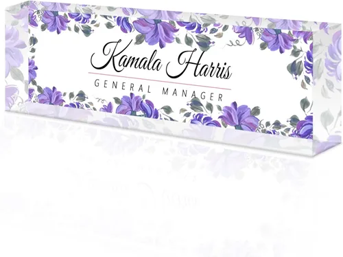 Miniatura 16 de Placa de nombre de escritorio personalizada, placa de identificación acrílica, placas de identificación personalizadas para regalos de oficina