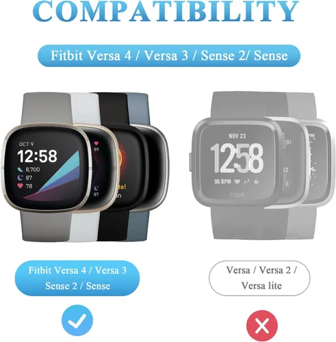 Miniatura 2 de Vancle Cargador para Fitbit Versa 4/3, base de carga antideslizante con cable USB de 4.4 pies para reloj inteligente Sense 2/Sense