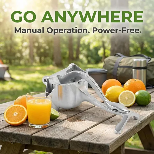 Miniatura 4 de Extractor de jugo de fruta fresca, exprimidor manual de aleación de aluminio y exprimidor de limón para cítricos, naranja, lima, agarre ergonómico