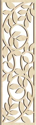 Miniatura 37 de 9 3/8"W x 24 3/8"H x 1/4"T Utica Decorativo Fretwork Madera Paneles de Pared, Abedul