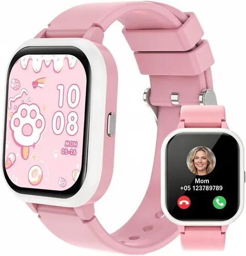 Miniatura 11 de Reloj inteligente para adolescentes y niños, 1.8 pulgadas IP68 para niños y niñas, seguimiento de actividad física, uso dual independiente