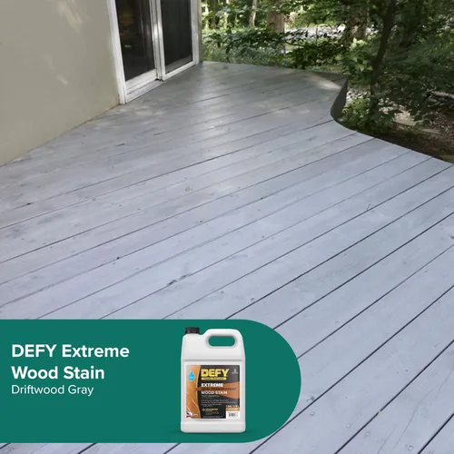 Miniatura 5 de DEFY Barniz y Sellador de Madera Extremo Todo en Uno - 1 Galón de Recubrimiento Impermeable Semitransparente para Todos los Tipos de Madera - Gris