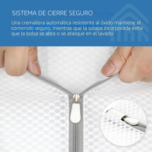 Miniatura 4 de Muchfun 3 piezas de bolsas para sujetadores, bolsas de lavandería de malla hexagonal para prendas delicadas, lencería, ropa íntima y ropa