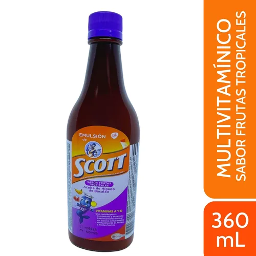 Miniatura 2 de Emulsion de Scott Frutas Tropicales (fruta tropical) (12.2 fl oz)
