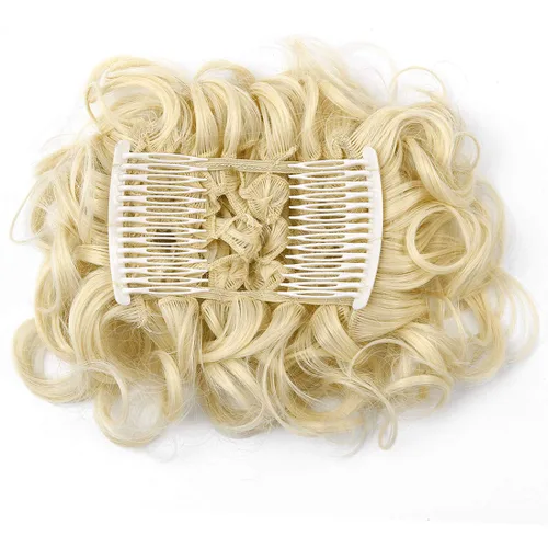 Miniatura 3 de Extensiones de moño de cabello rizado desordenado, moño updo, chignons fáciles de estirar, extensiones de cola de caballo
