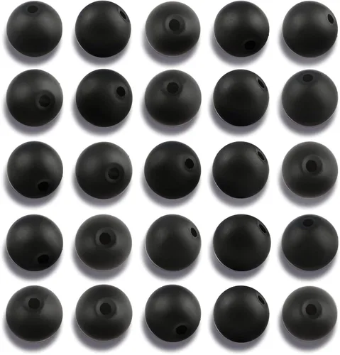 Miniatura 24 de 100 cuentas de jade birmano liso natural de 0.236 pulgadas (0.236 in), cuentas redondas sueltas de piedras preciosas para fabricación de joyas