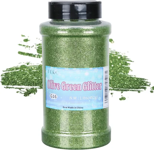 Miniatura 13 de TORC Purpurina fina roja de 1 libra y 16 onzas de purpurina en polvo para vasos, resina para manualidades, slime, cosméticos, pintura de uñas, Rojo