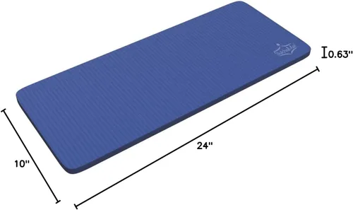 Miniatura 5 de SukhaMat Sukhamat - Rodillera de yoga para rodillas, codos, muñecas, extra gruesa, 0.59 pulgadas de grosor, 24 x 10 pulgadas, diseñada para una